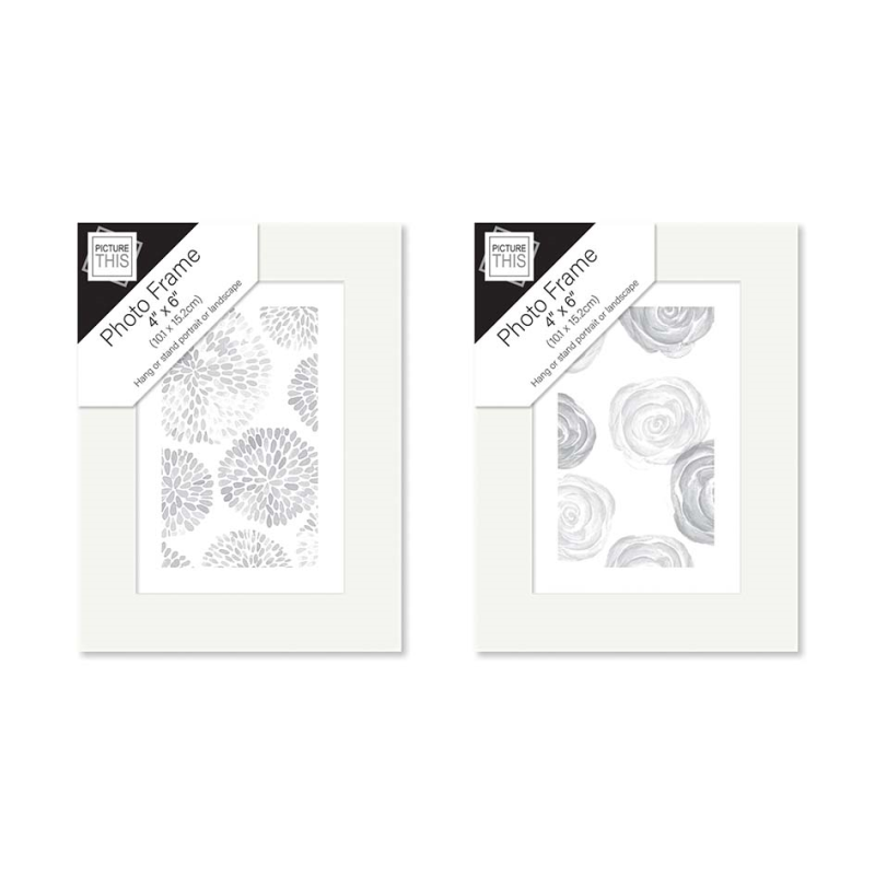 Photo Frames - White Basic - 4"x 6" (7937) - VISHCHIT