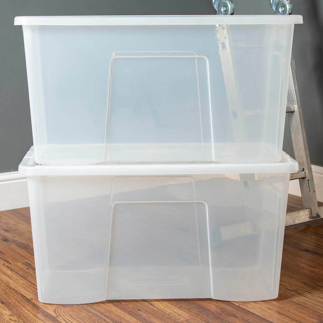 Crystal 110L Box & Lid Clear