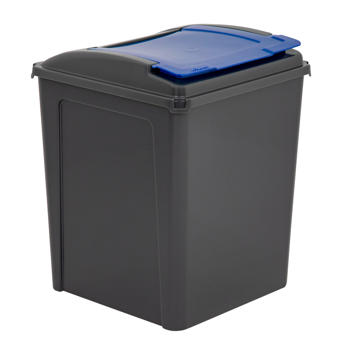 Recycle It 50L Bin & Lid Graphite/Gen. Blue (12416)
