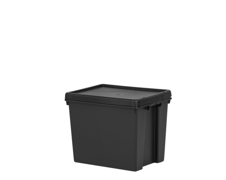 Wham Bam 24L H.Duty Box & Lid Black Recycled