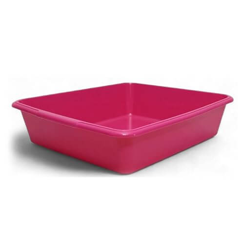 Vishchit Medium Cat Litter Tray Pack of 2 (40cm) - Plastic Tray for Cats and Kittens