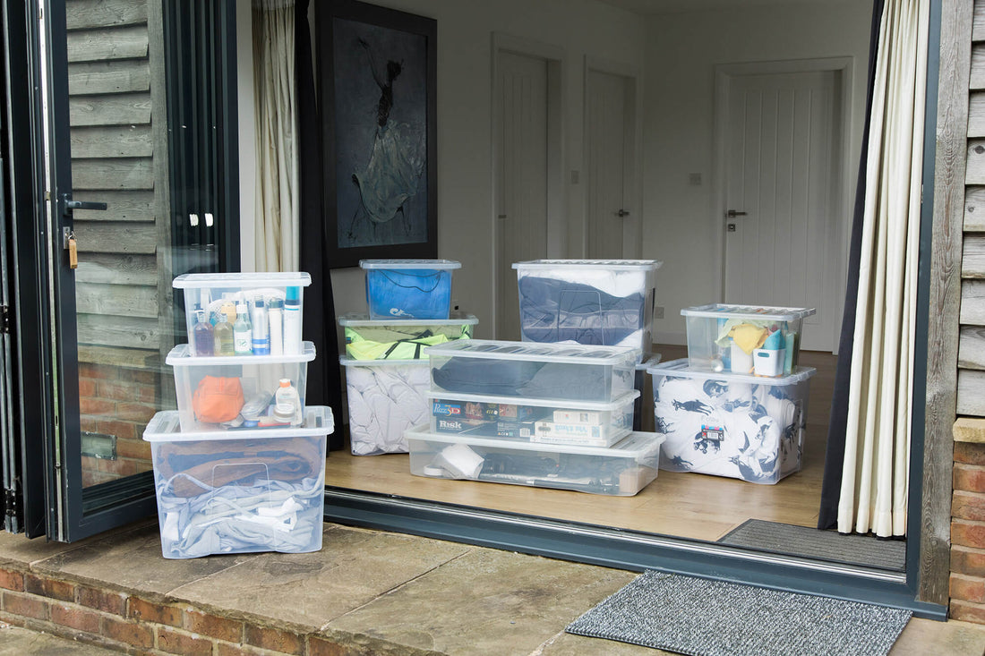 Crystal 32L U/bed Box & Lid Clear - VISHCHIT