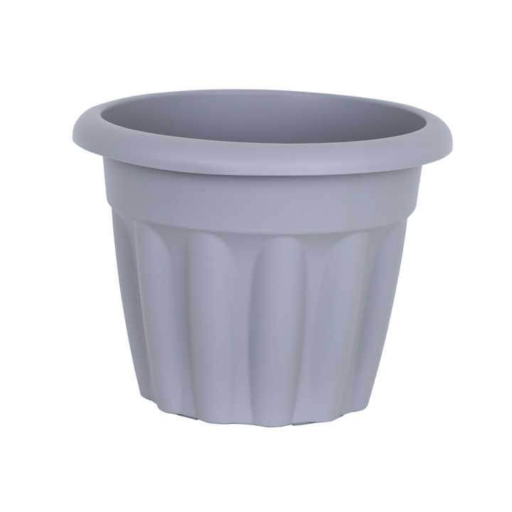 Vista 33cm Round Planter Upcycled Grey (446520)