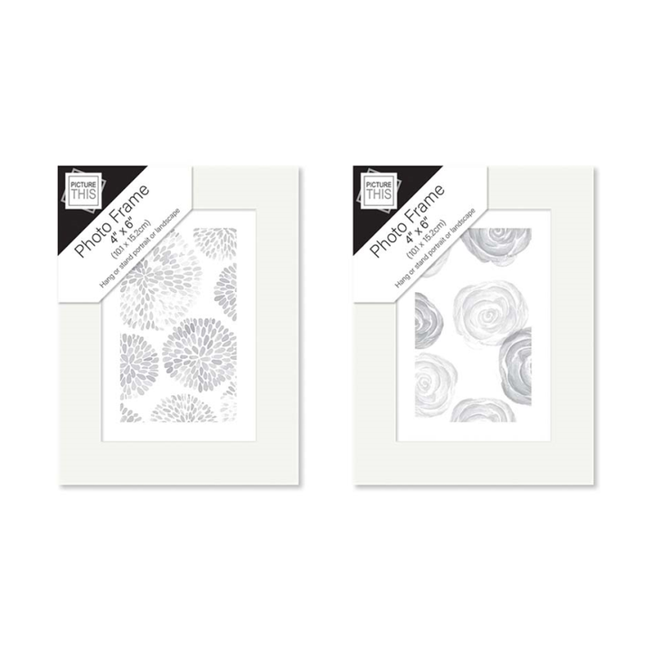 Photo Frames - White Basic - 4"x 6" (7937) - VISHCHIT