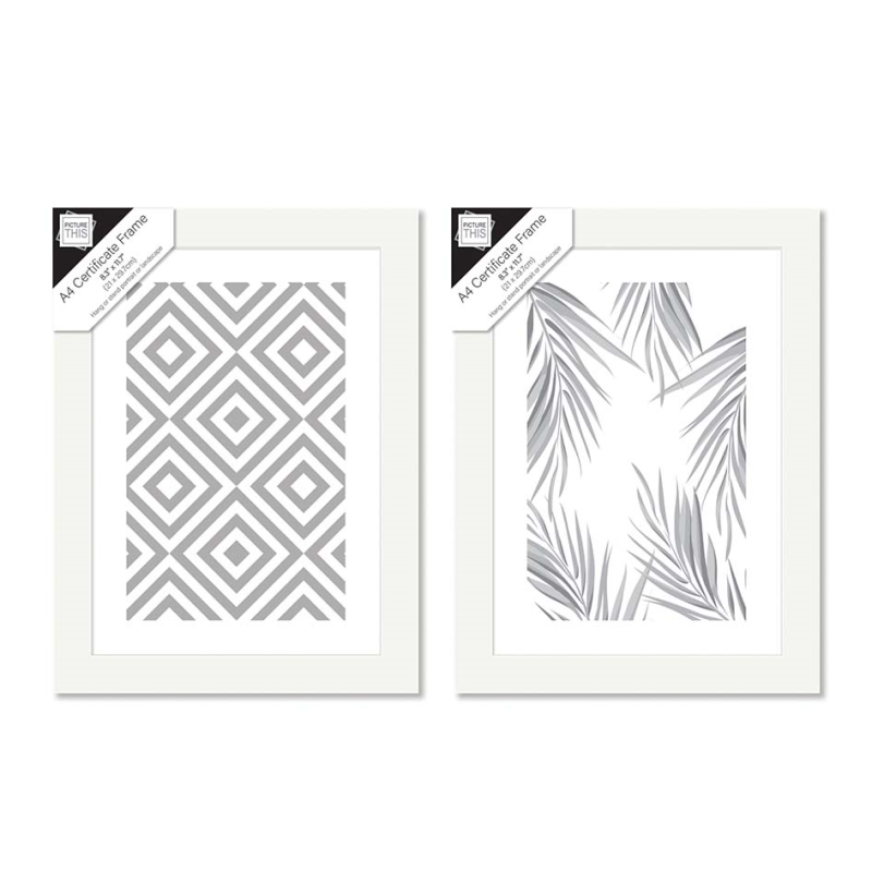 Photo Frames - White Basic - A4 (7942) - VISHCHIT