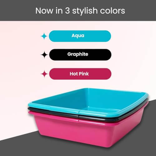classic cat litter trays pack of 2 in multi colors
