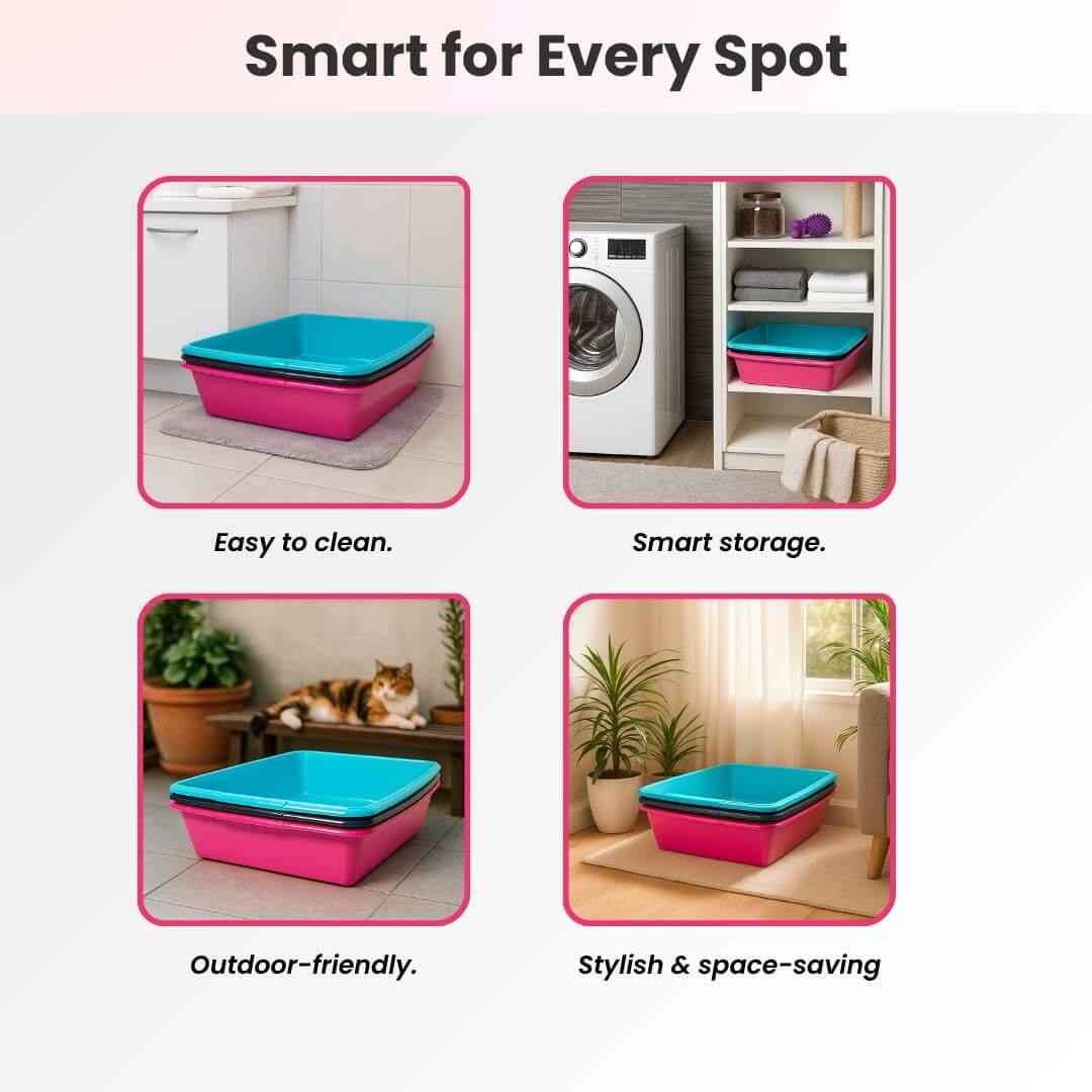cat litter trays multi colors dimensions