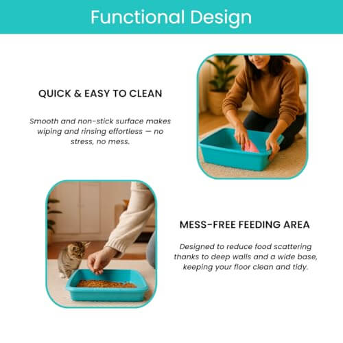 quick and easy cat litter trays pack of 2 in multi colors
